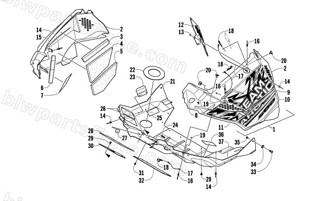 BELLY PAN ASSEMBLY diagram