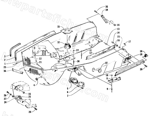 BELLY PAN ASSEMBLY diagram
