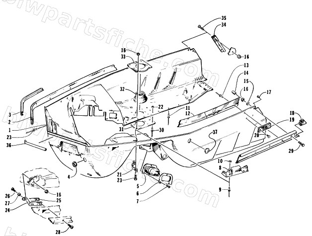 BELLY PAN ASSEMBLY diagram