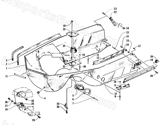 BELLY PAN ASSEMBLY diagram