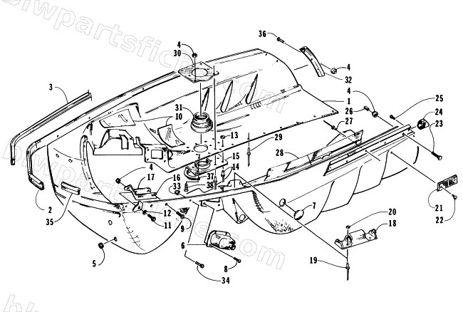 BELLY PAN ASSEMBLY diagram