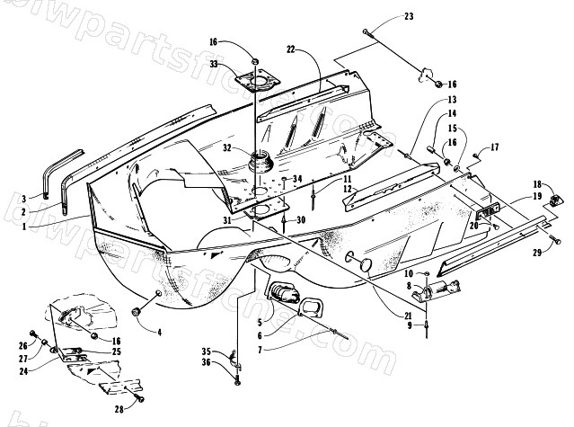 BELLY PAN ASSEMBLY diagram
