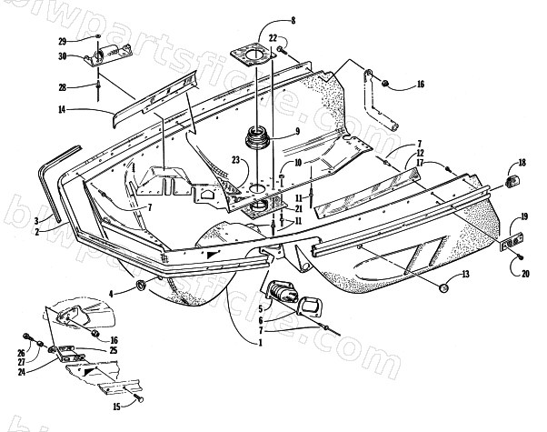 BELLY PAN ASSEMBLY diagram