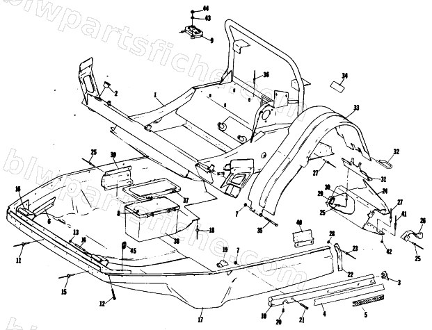 BELLY PAN, FRONT FRAME diagram
