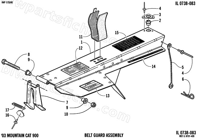 BELT GUARD ASSEMBLY diagram