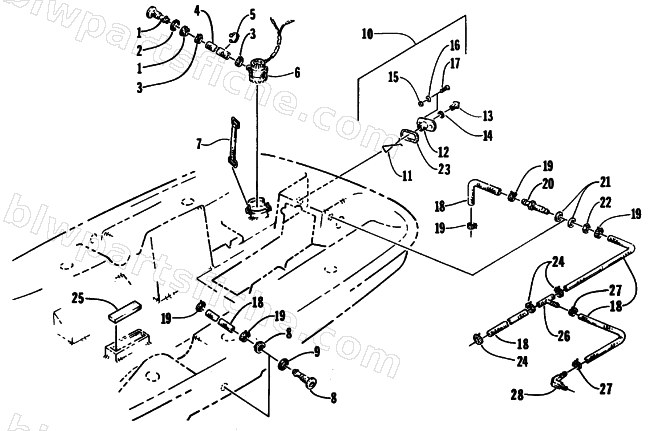 BILGE PUMP AND COOLANT ASSEMBLY diagram