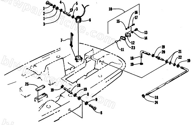 BILGE PUMP AND COOLANT ASSEMBLY diagram