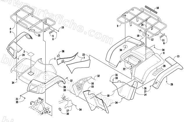 BODY PANEL ASSEMBLY diagram