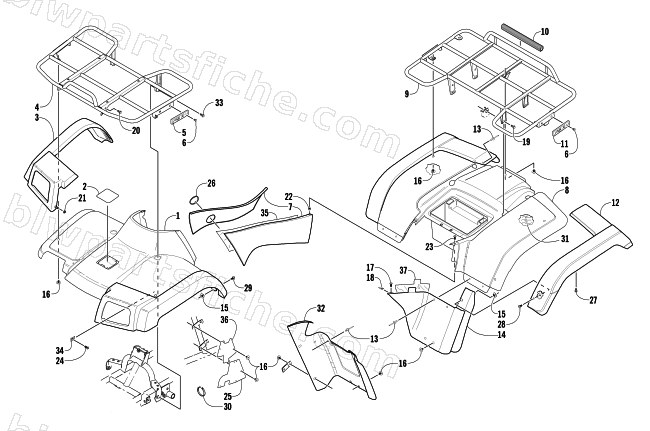 BODY PANEL ASSEMBLY diagram