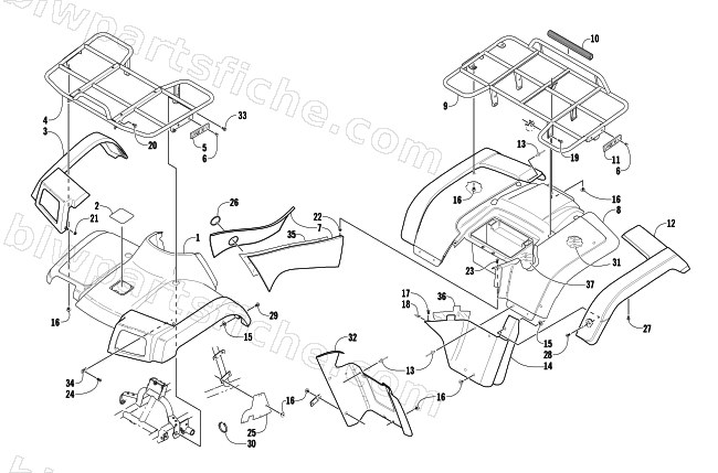 BODY PANEL ASSEMBLY diagram