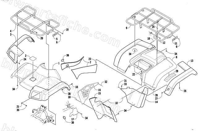 BODY PANEL ASSEMBLY diagram
