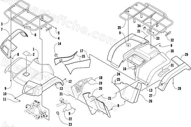 BODY PANEL ASSEMBLY diagram
