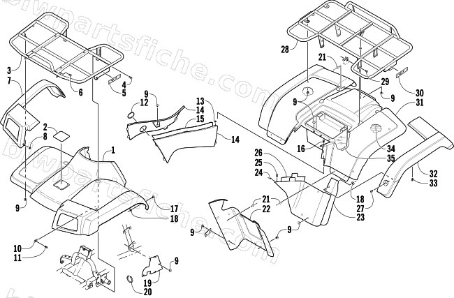 BODY PANEL ASSEMBLY diagram