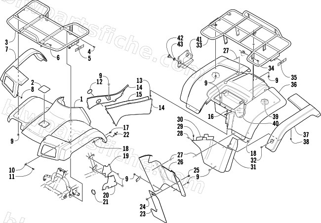 BODY PANEL ASSEMBLY diagram