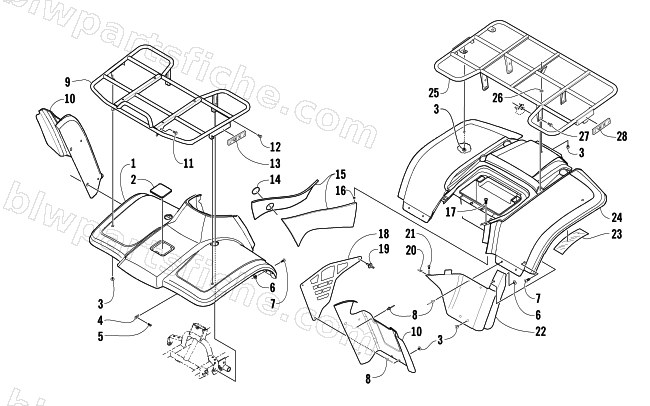 BODY PANEL ASSEMBLY diagram