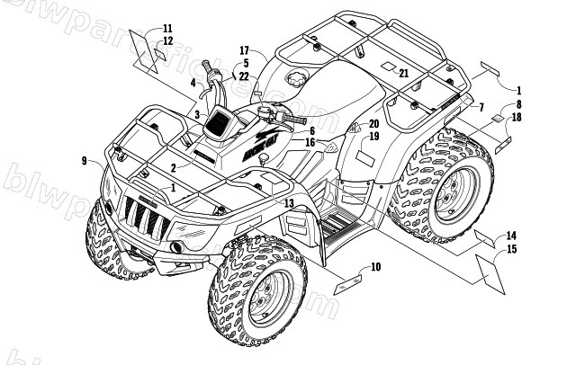 BODY PANELS AND DECALS diagram