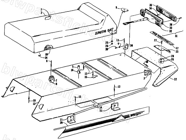 BODY, SEAT, AND GAS TANK diagram