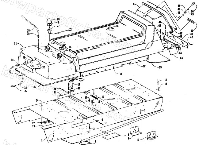 BODY, SEAT, AND GAS TANK diagram