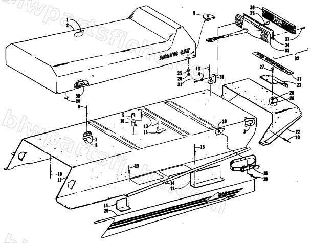BODY, SEAT AND GAS TANK diagram