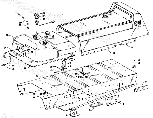 BODY, SEAT, AND GAS TANK diagram