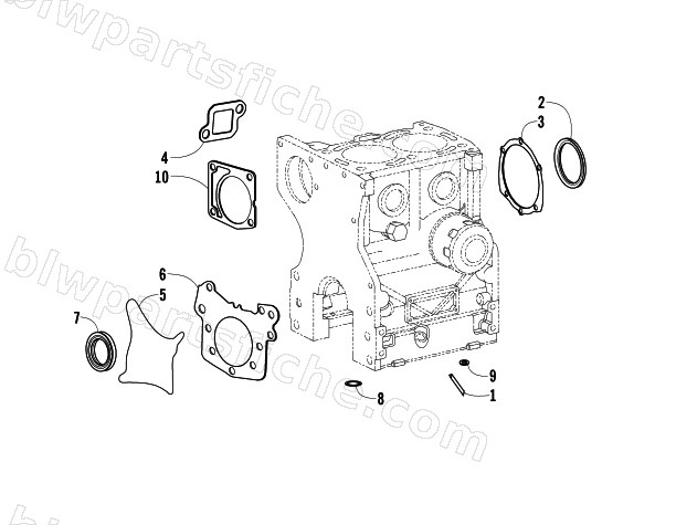 BOTTOM END GASKET SET ASSEMBLY diagram