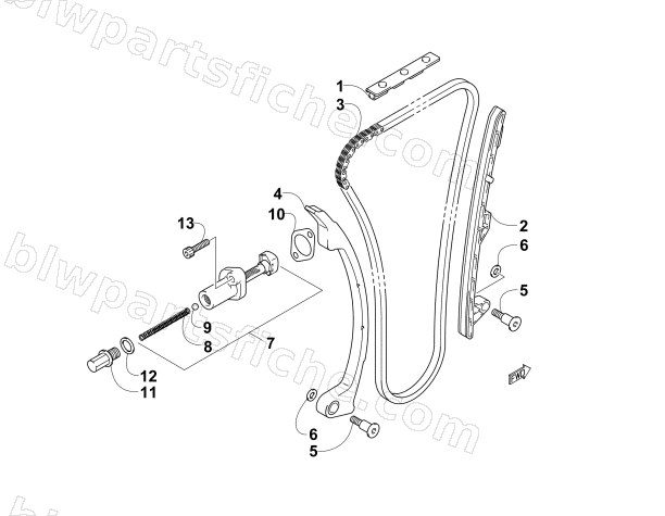 CAM CHAIN ASSEMBLY diagram