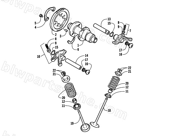 CAMSHAFT/VALVE ASSEMBLY diagram