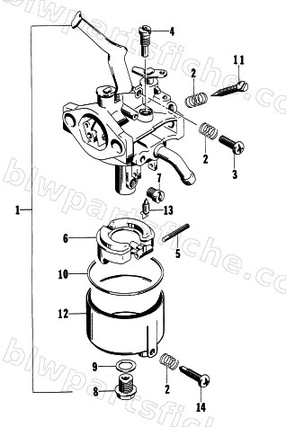 CARBURETOR ASSEMBLY diagram