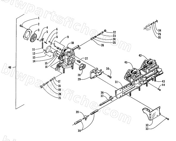 CARBURETOR ASSEMBLY diagram
