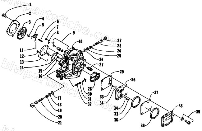 CARBURETOR- BN 44-40-54 diagram