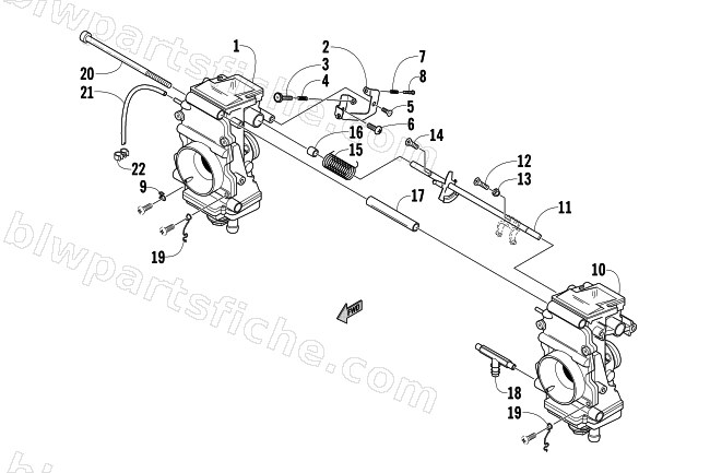CARBURETOR, EXTERNAL PARTS diagram