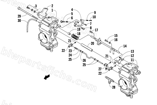 CARBURETOR - EXTERNAL PARTS diagram