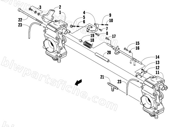 CARBURETOR - EXTERNAL PARTS diagram