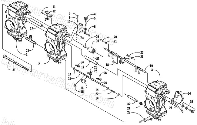 CARBURETOR - EXTERNAL PARTS diagram