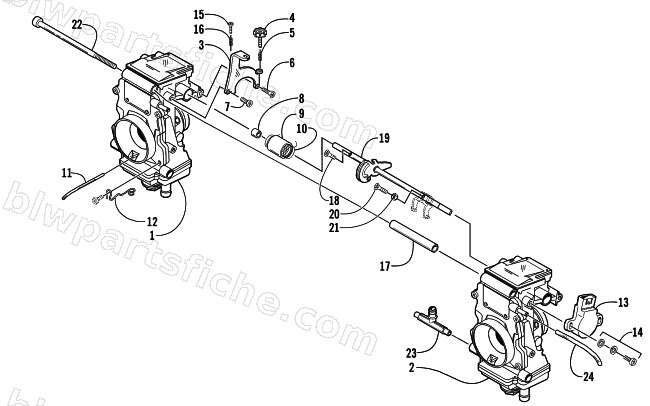 CARBURETOR - EXTERNAL PARTS diagram