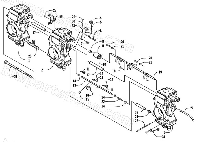 CARBURETOR - EXTERNAL PARTS diagram