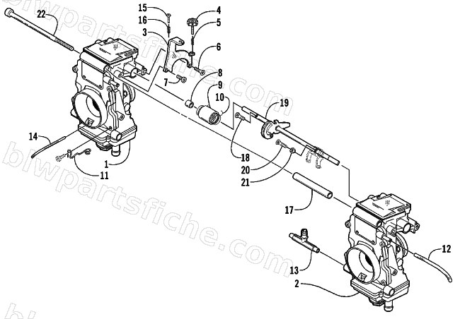 CARBURETOR - EXTERNAL PARTS diagram