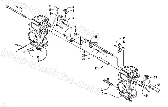 CARBURETOR - EXTERNAL PARTS diagram