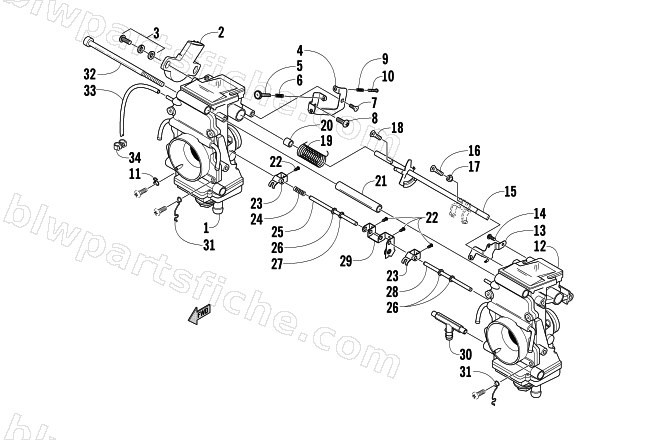 CARBURETOR - EXTERNAL PARTS diagram