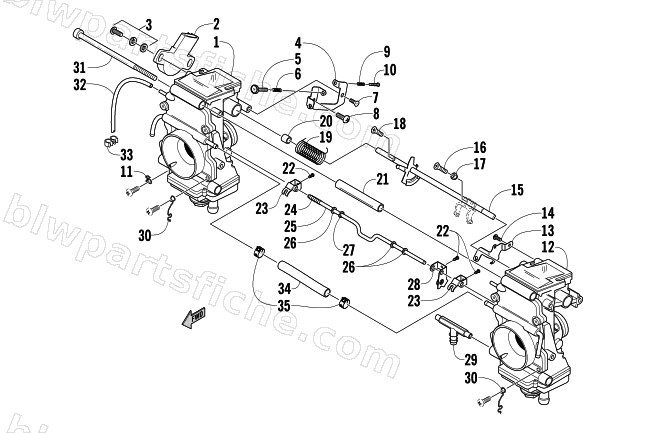 CARBURETOR - EXTERNAL PARTS diagram