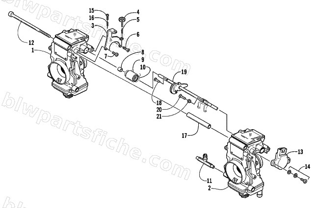 CARBURETOR - EXTERNAL PARTS diagram