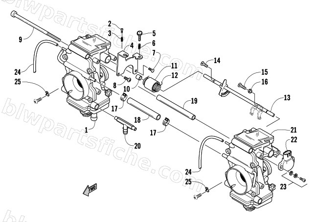 CARBURETOR - EXTERNAL PARTS diagram