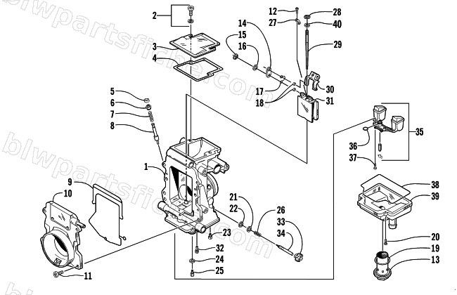 CARBURETOR - INTERNAL PARTS diagram