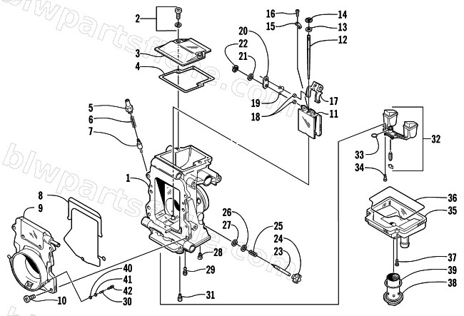 CARBURETOR - INTERNAL PARTS diagram