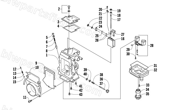 CARBURETOR - INTERNAL PARTS diagram