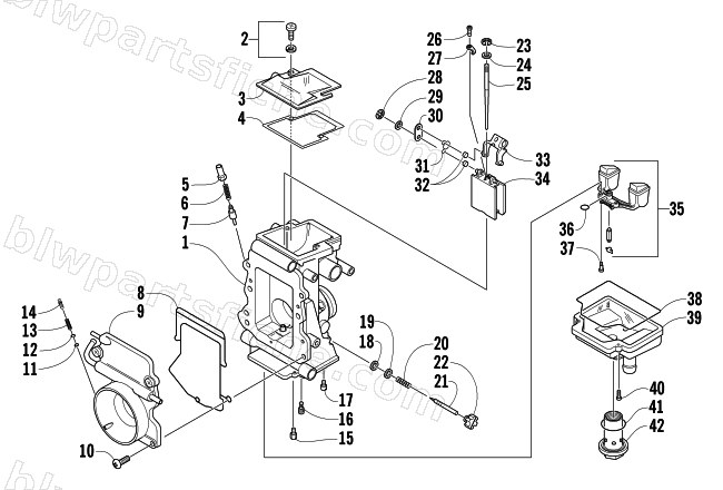 CARBURETOR - INTERNAL PARTS diagram