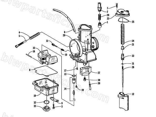 CARBURETOR TM34 diagram