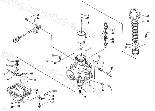 CARBURETOR VM34-432 diagram