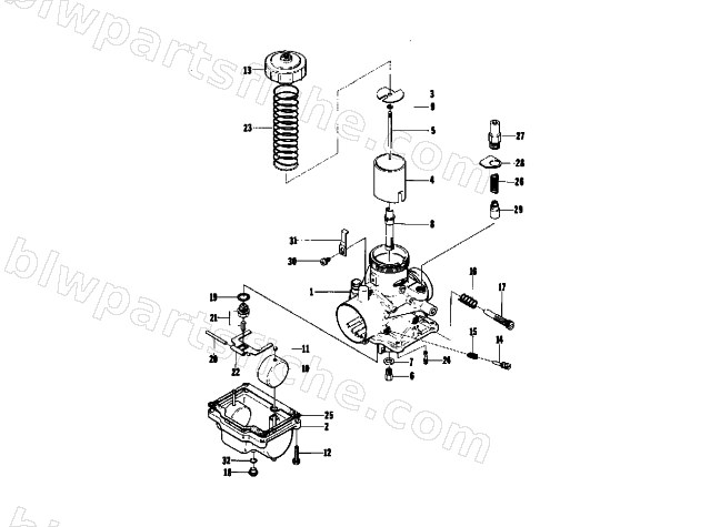 CARBURETOR VW28-132 diagram