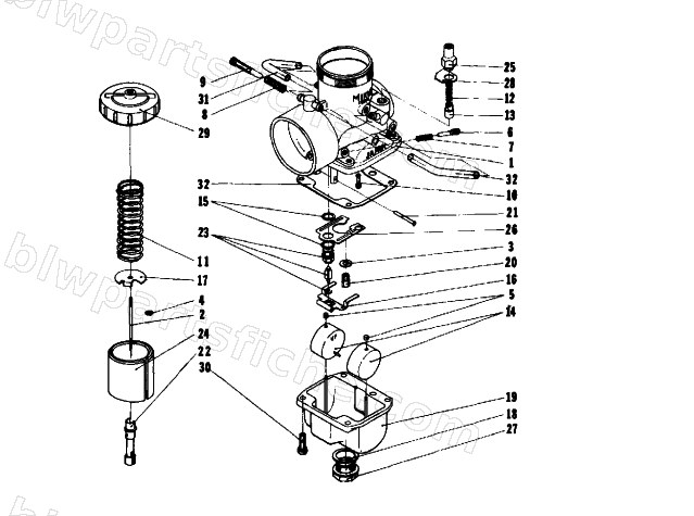 CARBURETOR VW36-22 diagram